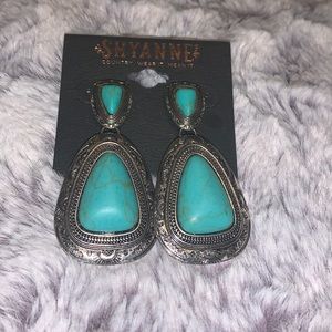 Turquoise Western Earrings